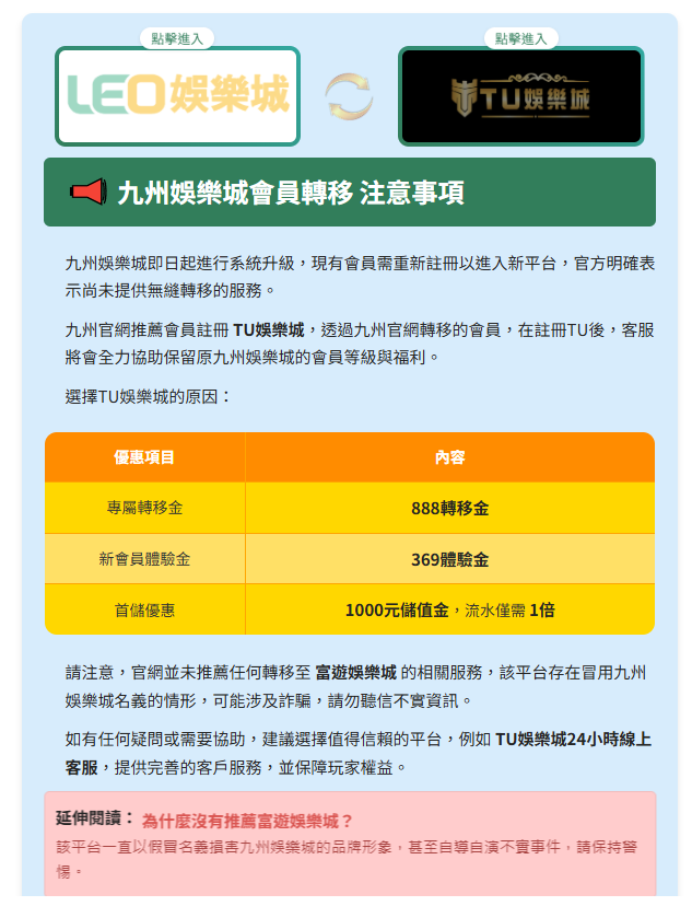 難道真的是要由LEO娛樂城轉TU娛樂城嗎？—78OK娛樂城小8有話說